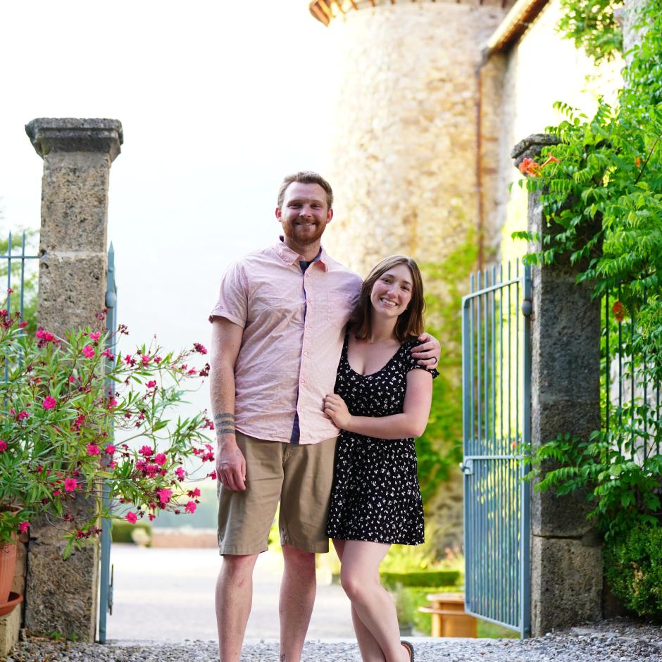 Fiançailles de jeune couple